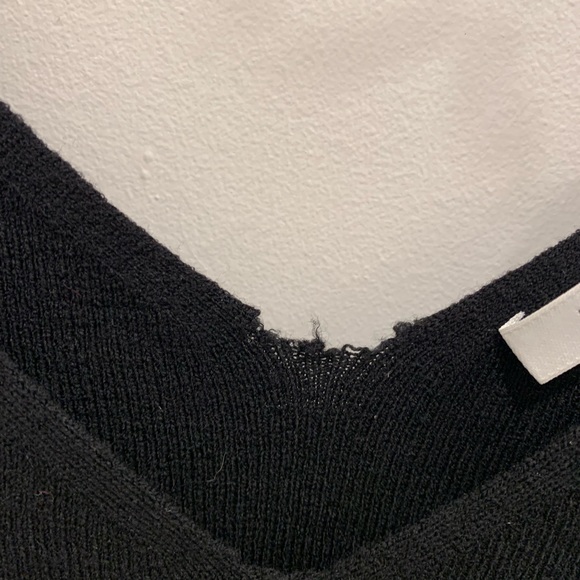 NWT Helmut Lang long black slash cuff sweater dress. Size large - Picture 5 of 6